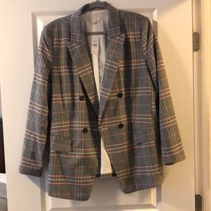 Plaid blazer from Loft